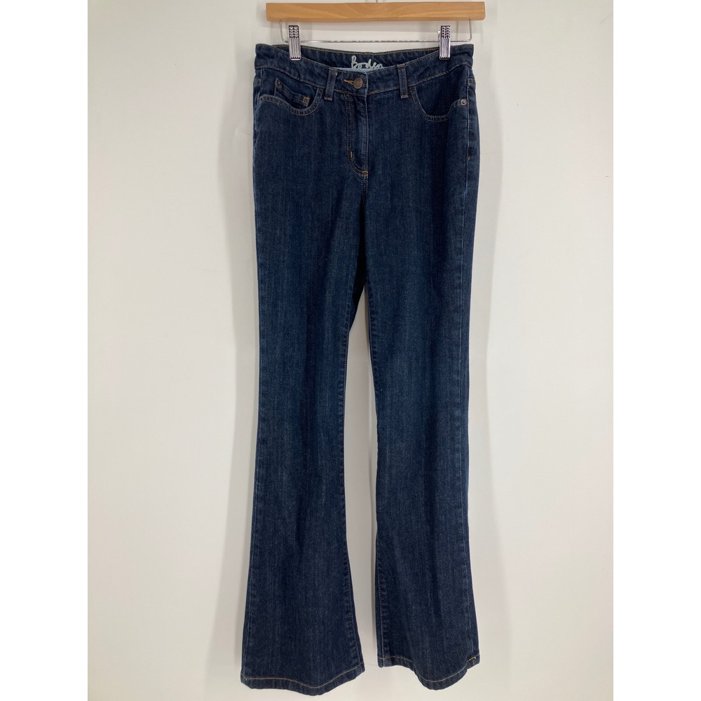 Boden Bootcut Jeans Womens 6L Dark Wash Excellent Stretch Mid Rise Flare Denim